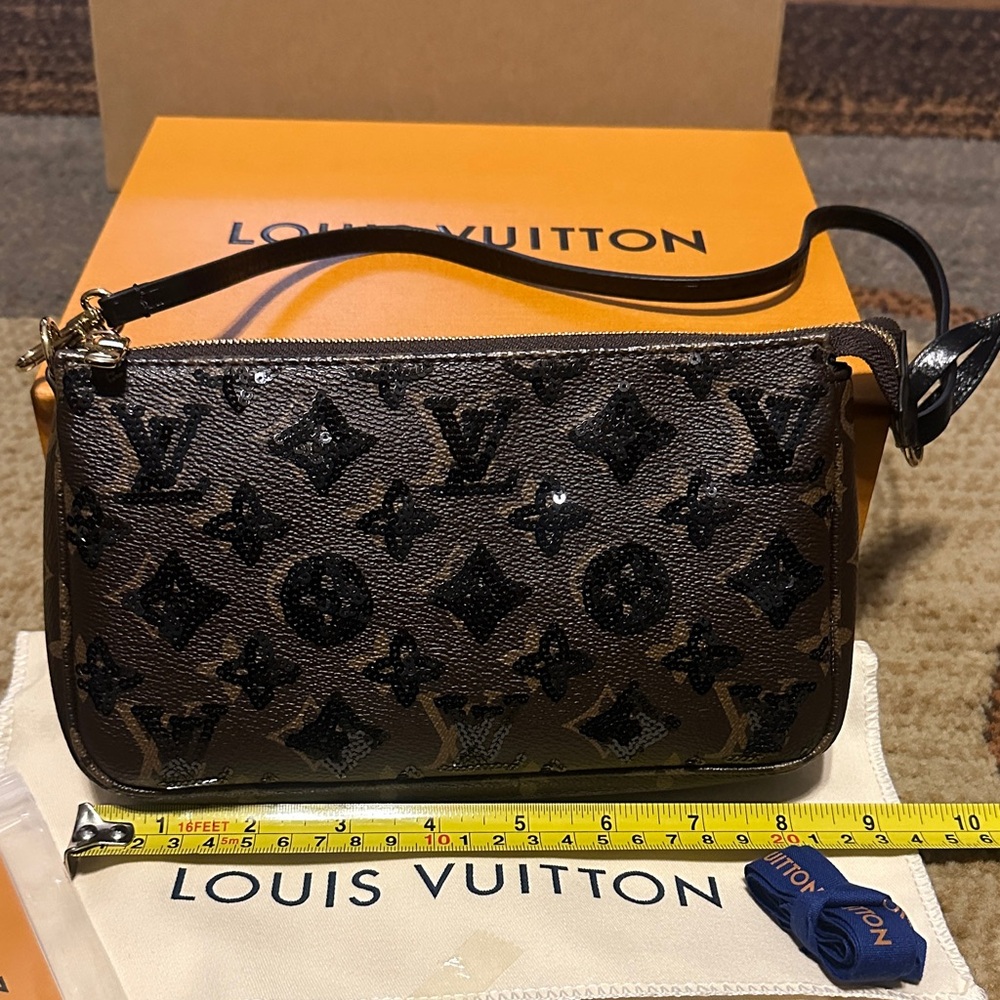 Black and Brown sequin shoulder bag